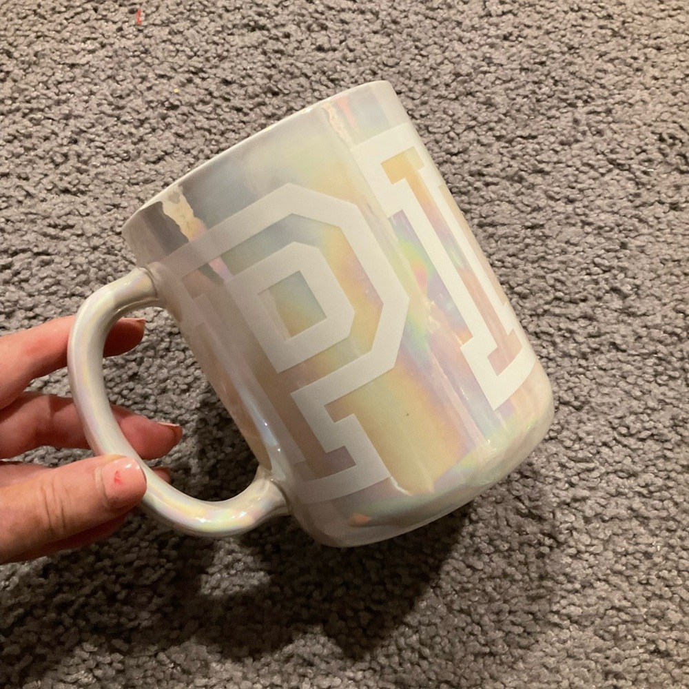 PINK Victoria’s Secret Vintage Y2K Oversized Signature Iridescent Mug Coffee Cup